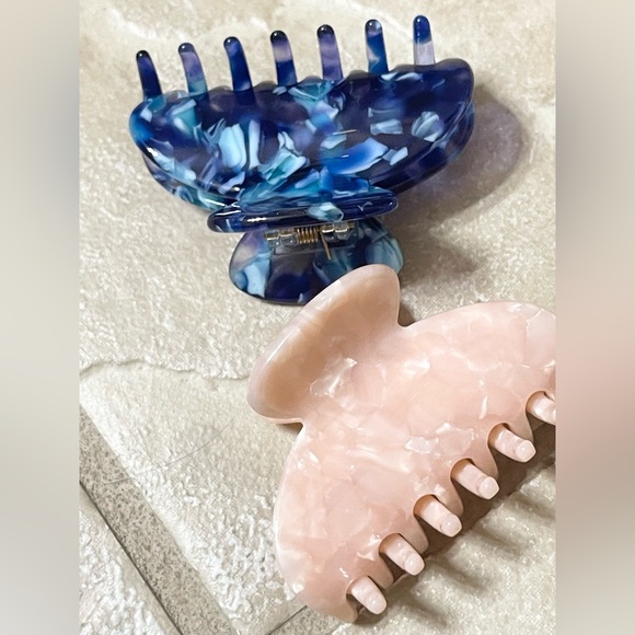 Pretty Set of 3 colorful Tortoise Shell Hair Clip small jaws! - Picture 9 of 13